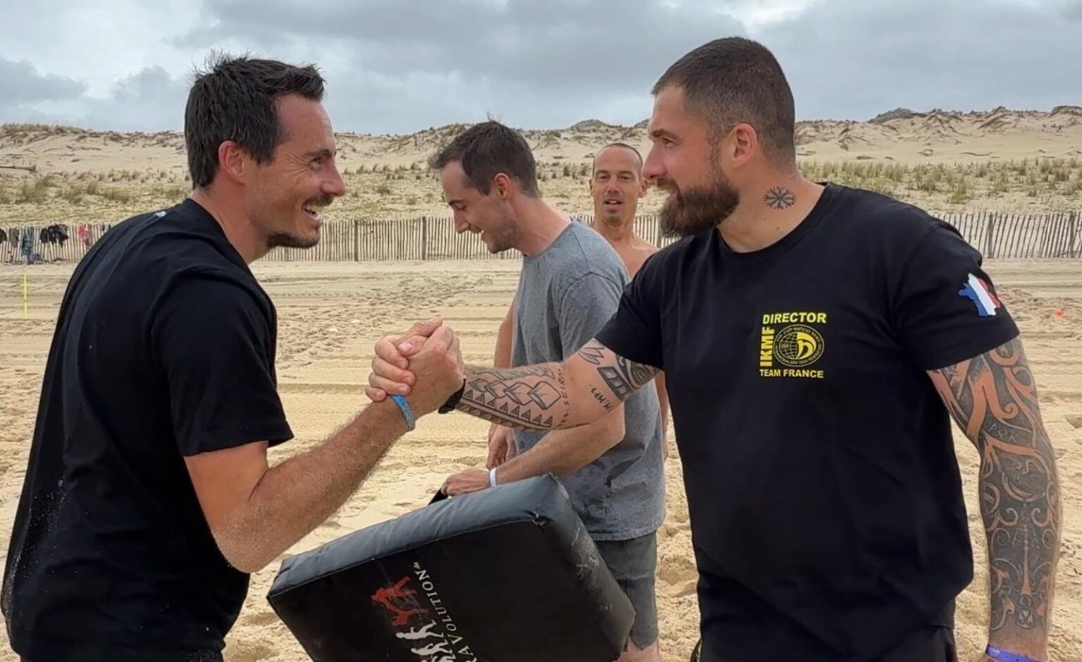 Christopher Berthaud lors d'un cours de Krav Maga